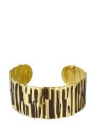 Bud To Rose Blake Enamel Bangle Brown/Gold Guld