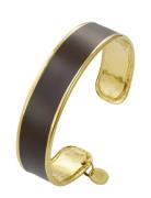 Bud To Rose Envy Enamel Bangle Brown/Gold Guld