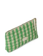Juna Bæk&Bølge Nola Makeup Bag 23X5X15 Cm Green/Sand Grön
