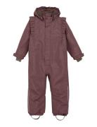 En Fant Snowsuit W. Frills Lila