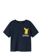 Name It Nkmstu Pokemon Ss Nreg Top Box Sky Marinblå