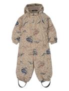 Mikk-line Polyester Baby Suit - Aop Forest Beige
