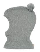Wheat Knitted Balaclava Pomi Grön