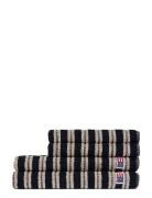 Lexington Home Striped Terry Towel Blackish Navy/Lt Beige Multi/patter...