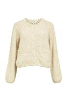 Object Objsaggia Re L/S Knit Cardigan Noos Kräm