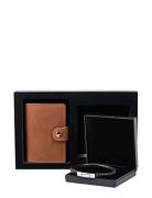 Edd. Gift Set Card Holder/Bracelet Svart