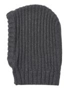 Wheat Knitted Balaclava Woolao Grå
