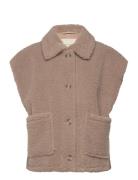 FREE/QUENT Waistcoat From Freequent In A Soft Faux Fur Material. The W...