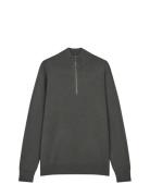 Mads Nørgaard Urban Chase Half Zip Knit Grå