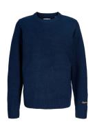 Jack & J S Jornorrebro Knit Crew Neck Sn Jnr Marinblå
