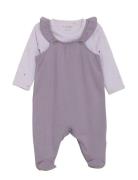 Fixoni Set W. Body And Romper Sweat Lila