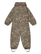 Mikk-line Polyester Baby Suit - Aop Forest Khaki Green