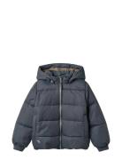 Wheat Puffer Jacket Cammoe Marinblå
