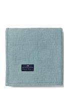 Lexington Home Flowers Jacquard Organic Cotton Bedspread Blå