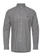 Polo Ralph Lauren Slim Fit Striped Stretch Poplin Shirt Grå