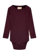 Petit Piao Body L/S Modal Burgundy