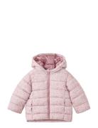 Mango Floral Hooded Anorak Rosa