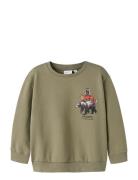 Name It Nmmolin Ls Nreg Sweat Bru Box Khaki Green