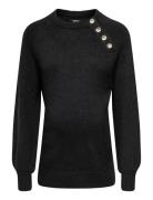 Only Maternity Olmemma Life Ls Button Ck Knt Svart