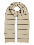 Pieces Pcnorma Long Stripe Scarf Bc Kräm