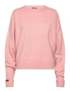 Superdry Slouchy Crew Neck Jumper Rosa