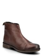 Bianco Biadanelle Ankle Boot Smooth Leather Brun