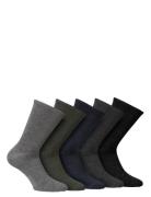 Alpacasocks&Co Knitted Merino Socks In 5-Pack Mixed Grön