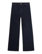 Mango Catherin Culotte High-Rise Jeans Marinblå