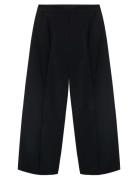 Mango Pleated Wide Leg Trousers Svart