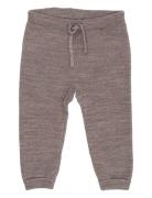 Copenhagen Colors Merino Baby Leggings In Garter Stitch Brun
