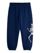 Mini Rodini Skeleton Sp Sweatpants Marinblå