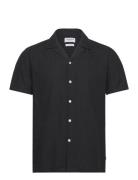 Lindbergh Casual Linen Blend Resort S/S Svart