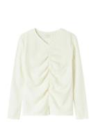 Name It Nkfodny Ls Slim Top Vit