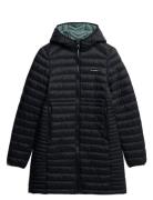 Superdry Sport Hood Fuji Lite Mid Padded Jkt Svart