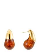 By Jolima Drop Resin Earring Guld
