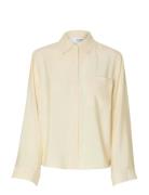 Selected Slfamara Ls Relaxed Shirt Noos Kräm