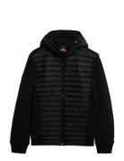 Superdry Sport Hood Storm Fleece Hybrid Jkt Svart