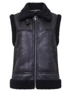 French Connection Camry Faux Suede S/Less Gilet Svart