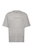 Tommy Hilfiger Ss Tee Cont. Logo Grå