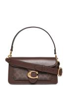 Coach Coated Canvas Signature Tabby Shoulder Bag 26 Refresh Brun