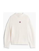 Tommy Jeans Tjw Mockneck Badge Sweater Vit