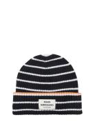 Mads Nørgaard Yota Anju Stripe Beanie Svart