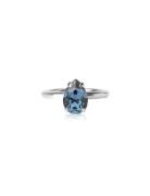 Caroline Svedbom Petite Drop Ring Rhodium Silver