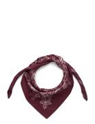 Gina Tricot Satin Scarf Burgundy
