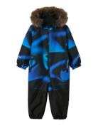 Name It Nmmsnow10 Suit Line Aop Fo Marinblå