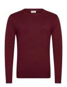 Lindbergh Ecovero L/S O-Neck Knit Burgundy