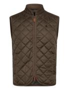 Morris Teddy Quilted Vest Brun