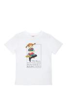 Pippi Langstrømpe Pippi Snäll T-Shirt Vit