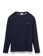 GANT Reg Shield C-Neck Sweat Marinblå