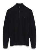 Polo Ralph Lauren Mesh-Knit Cotton Quarter-Zip Sweater Svart